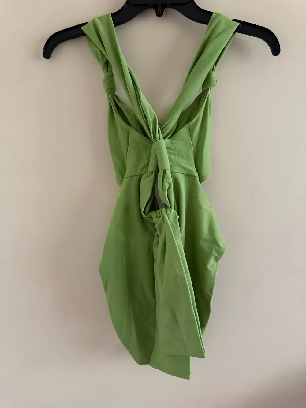 New! Andrea Iyamah Lime Twist Cutout One-Piece Swimsuit